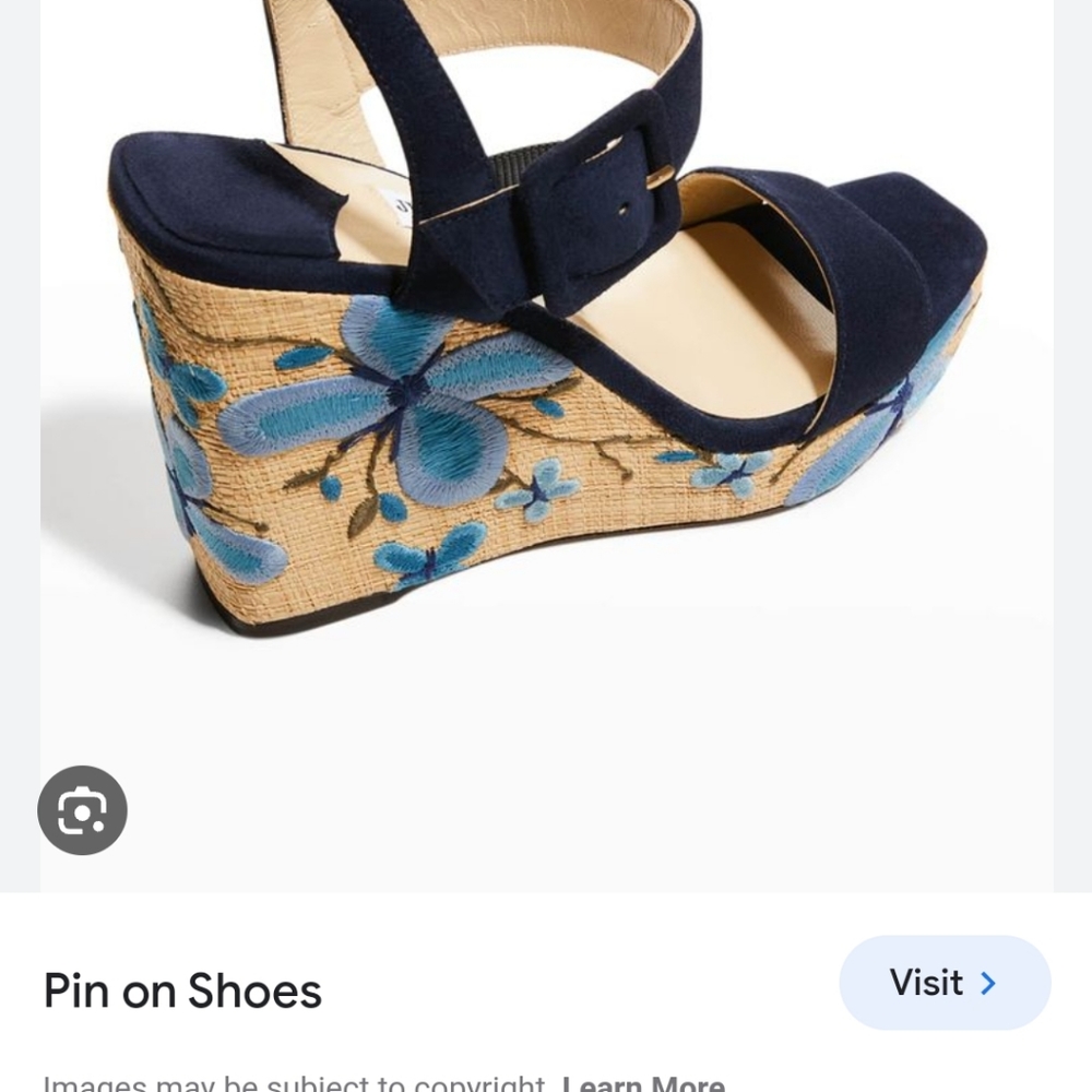 Jimmy Choo 40 wedges espedrile new with flowers design. - Picture 9 of 11